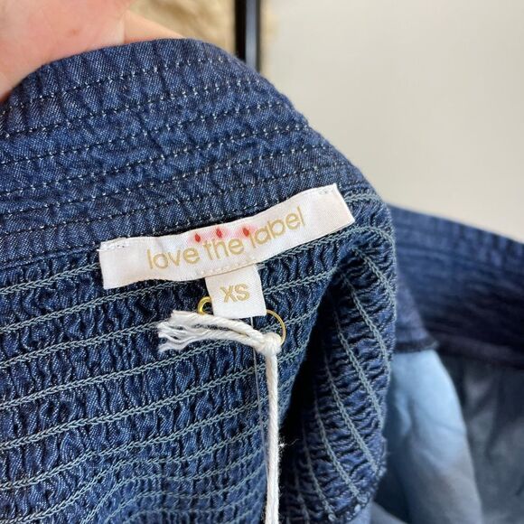 Love The Label Smocked Puff-Sleeve Blouse 👚 Anthropologie - Picture 9 of 15